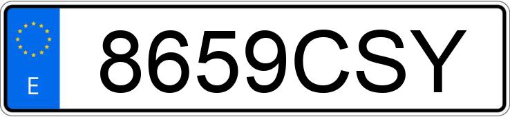 Numer rejestracyjny 8659CSY posiada OPEL VECTRA