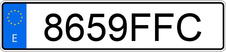 Numer rejestracyjny 8659FFC posiada MERCEDES CLS (219)