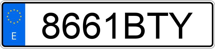 Numer rejestracyjny 8661BTY posiada DAEWOO TACUMA