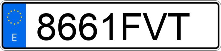 Numer rejestracyjny 8661FVT posiada FIAT PUNTO