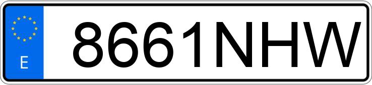 Numer rejestracyjny 8661NHW posiada MAZDA CX-30