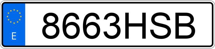 Numer rejestracyjny 8663HSB posiada FORD KUGA