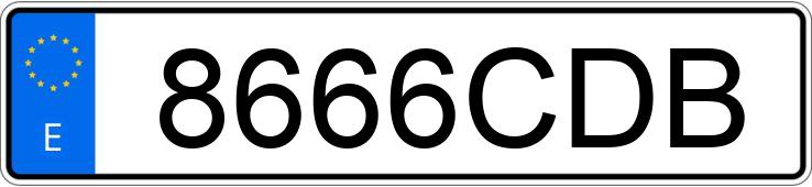 Numer rejestracyjny 8666CDB posiada OPEL CORSA