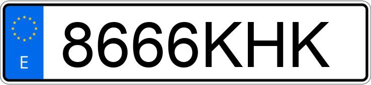 Numer rejestracyjny 8666KHK posiada KIA RIO