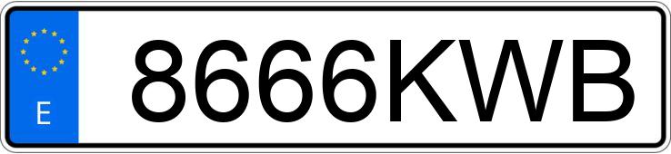 Numer rejestracyjny 8666KWB posiada AUDI A4 Numer rejestracyjny 8666KWB posiada AUDI A4