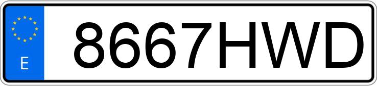 Numer rejestracyjny 8667HWD posiada NISSAN NV 400