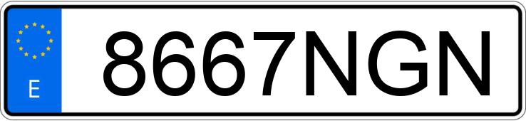 Numer rejestracyjny 8667NGN posiada PEUGEOT 3008