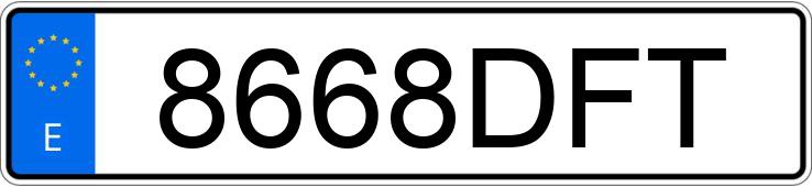 Numer rejestracyjny 8668DFT posiada FIAT DUCATO