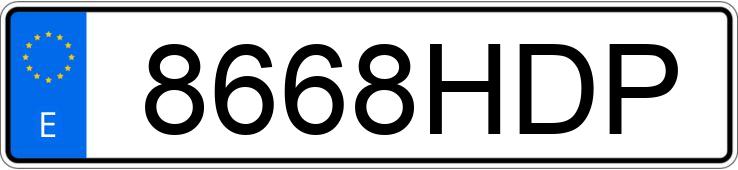 Numer rejestracyjny 8668HDP posiada FORD S-MAX