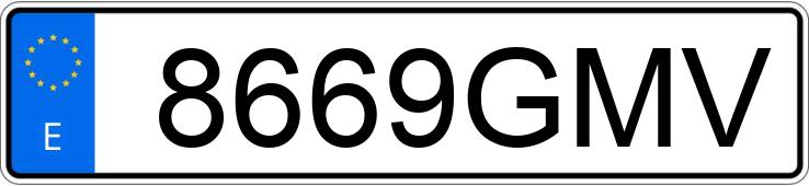 Numer rejestracyjny 8669GMV posiada KIA CARENS