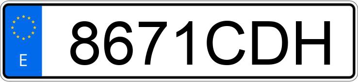 Numer rejestracyjny 8671CDH posiada CITROEN C5