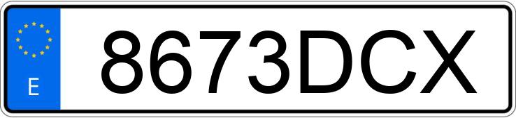 Numer rejestracyjny 8673DCX posiada CITROEN C2