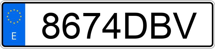 Numer rejestracyjny 8674DBV posiada CITROEN XSARA