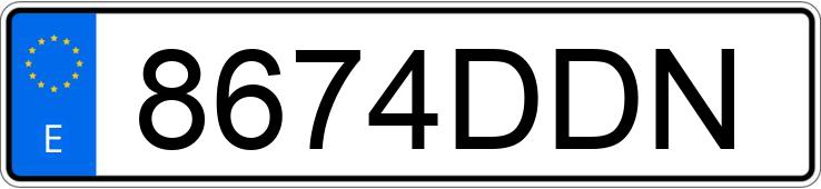 Numer rejestracyjny 8674DDN posiada VOLKSWAGEN TOUAREG