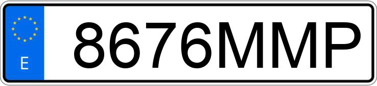 Numer rejestracyjny 8676MMP posiada AUDI A3 SPORTBACK