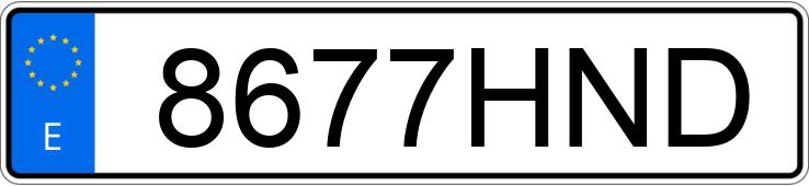 Numer rejestracyjny 8677HND posiada SEAT EXEO