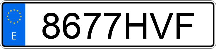 Numer rejestracyjny 8677HVF posiada SKODA OCTAVIA