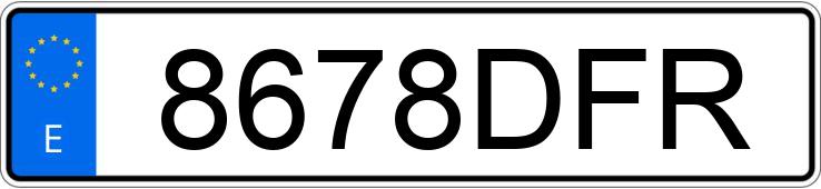 Le numéro d’enregistrement 8678DFR a CITROEN C3