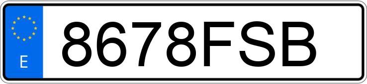 Numer rejestracyjny 8678FSB posiada BMW SERIE 3