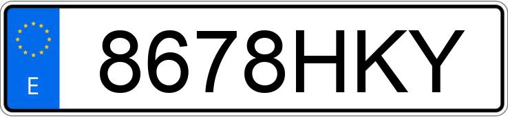 Numer rejestracyjny 8678HKY posiada CHEVROLET-GM CAPTIVA