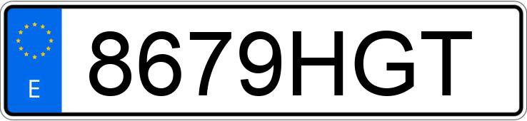 Numer rejestracyjny 8679HGT posiada BMW SERIE 1