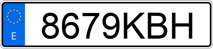 Numer rejestracyjny 8679KBH posiada SEAT IBIZA