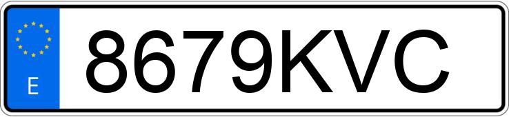 Numer rejestracyjny 8679KVC posiada MITSUBISHI ECLIPSE CROSS