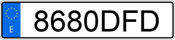 Numer rejestracyjny 8680DFD posiada KIA PICANTO