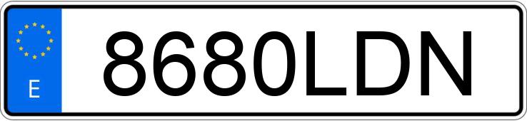 Numer rejestracyjny 8680LDN posiada JEEP RENEGADE