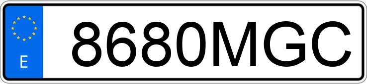 Numer rejestracyjny 8680MGC posiada BMW X6