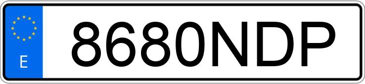 Numer rejestracyjny 8680NDP posiada CUPRA TERRAMAR