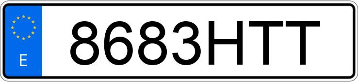 Numer rejestracyjny 8683HTT posiada CITROEN C5