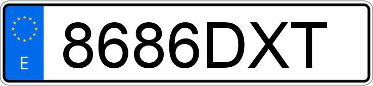 Numer rejestracyjny 8686DXT posiada RENAULT SCENIC Numer rejestracyjny 8686DXT posiada RENAULT SCENIC