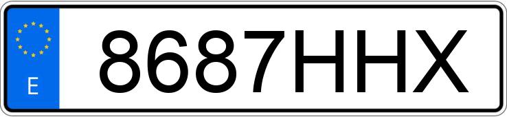 Numer rejestracyjny 8687HHX posiada SEAT LEON