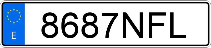 Numer rejestracyjny 8687NFL posiada SUZUKI SWIFT Numer rejestracyjny 8687NFL posiada SUZUKI SWIFT