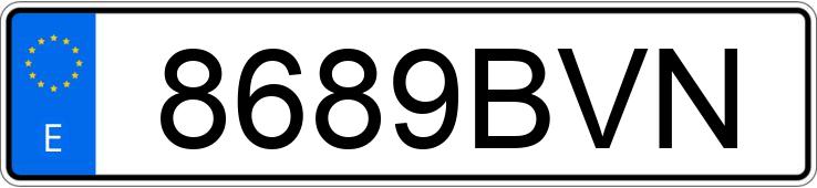 Numer rejestracyjny 8689BVN posiada SEAT CORDOBA