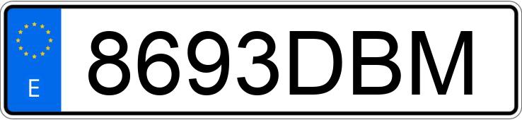 Numer rejestracyjny 8693DBM posiada OPEL ASTRA