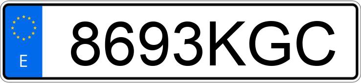 Numer rejestracyjny 8693KGC posiada VOLKSWAGEN POLO