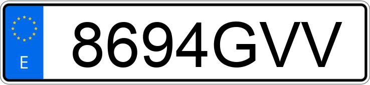 Numer rejestracyjny 8694GVV posiada CITROEN C3