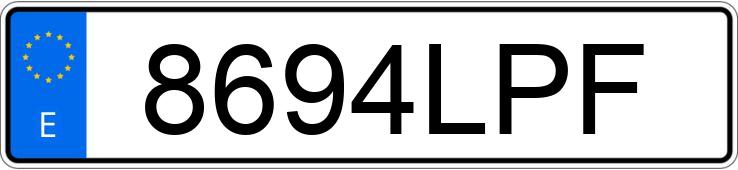 Numer rejestracyjny 8694LPF posiada CUPRA ATECA