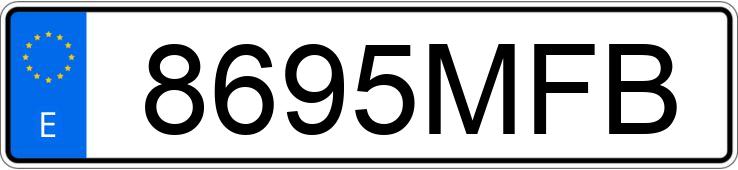 Numer rejestracyjny 8695MFB posiada FORD FOCUS