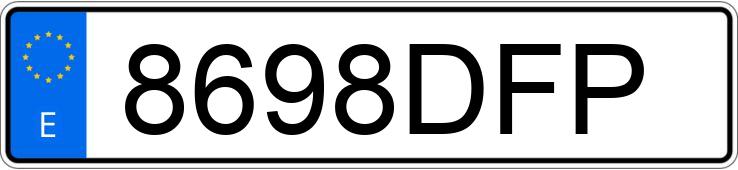Numer rejestracyjny 8698DFP posiada VOLVO XC90