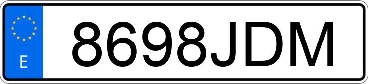 Numer rejestracyjny 8698JDM posiada BMW SERIE 4