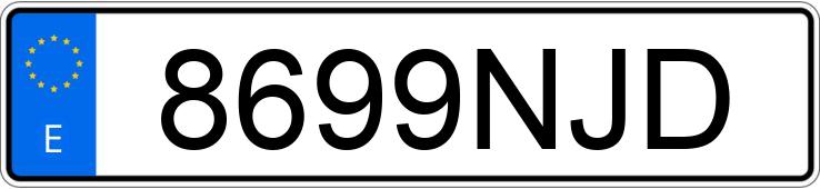 Numer rejestracyjny 8699NJD posiada BMW X1