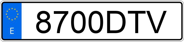 Numer rejestracyjny 8700DTV posiada OPEL ASTRA