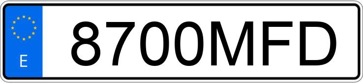 Numer rejestracyjny 8700MFD posiada MITSUBISHI SERIE 30 Numer rejestracyjny 8700MFD posiada MITSUBISHI SERIE 30