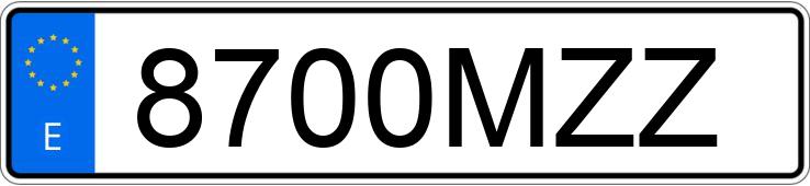 Numer rejestracyjny 8700MZZ posiada MAZDA CX-30