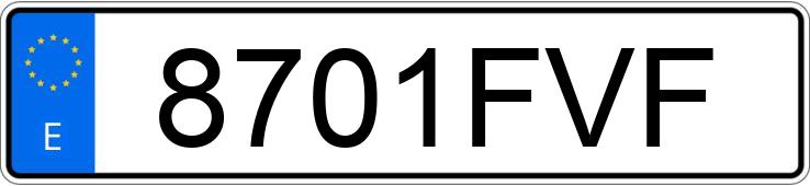 Numer rejestracyjny 8701FVF posiada YAMAHA WR 250 F