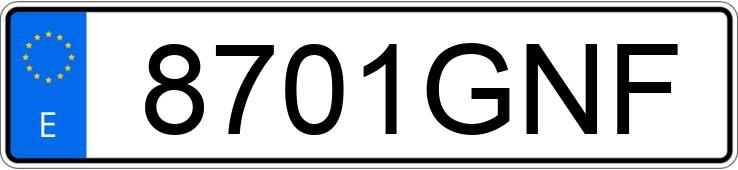 Numer rejestracyjny 8701GNF posiada RENAULT CLIO