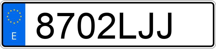 Numer rejestracyjny 8702LJJ posiada AUDI Q3 Numer rejestracyjny 8702LJJ posiada AUDI Q3